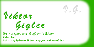 viktor gigler business card